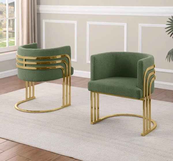 SC027 Teddy Fur Barrel Chair - Set of 2 - Image 3