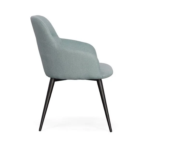 Scranton Side Chair Teal & Black - Set of 2 - Image 3