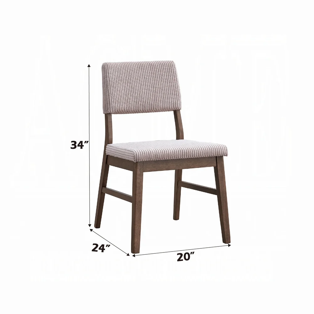 Seda 5 Pc Walnut Finish Dining Set - Image 9