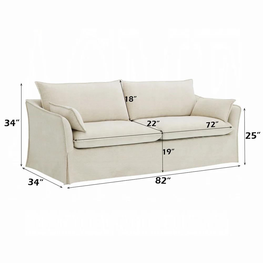 Shane 2 Pc Slip Cover Sofa Collection LV02910 - Image 7