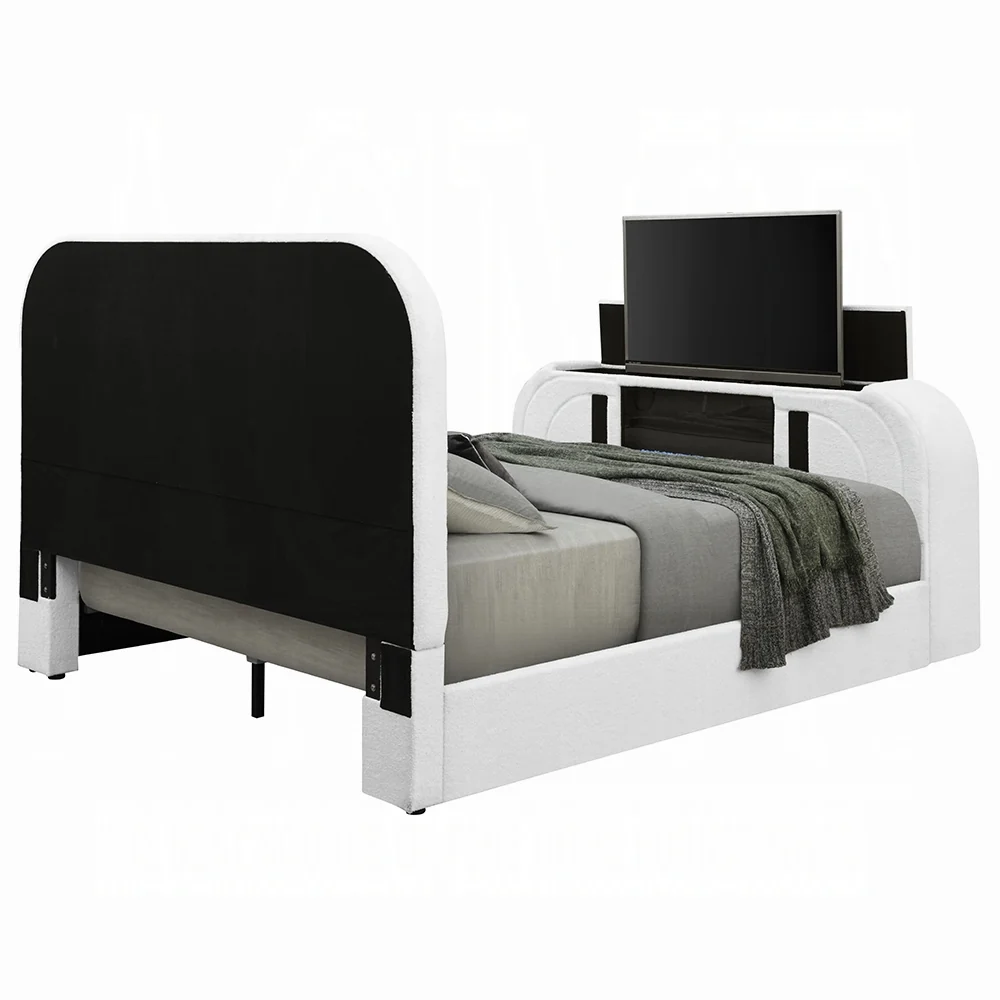 Shelyn White Teddy Sherpa King Bed - Image 4