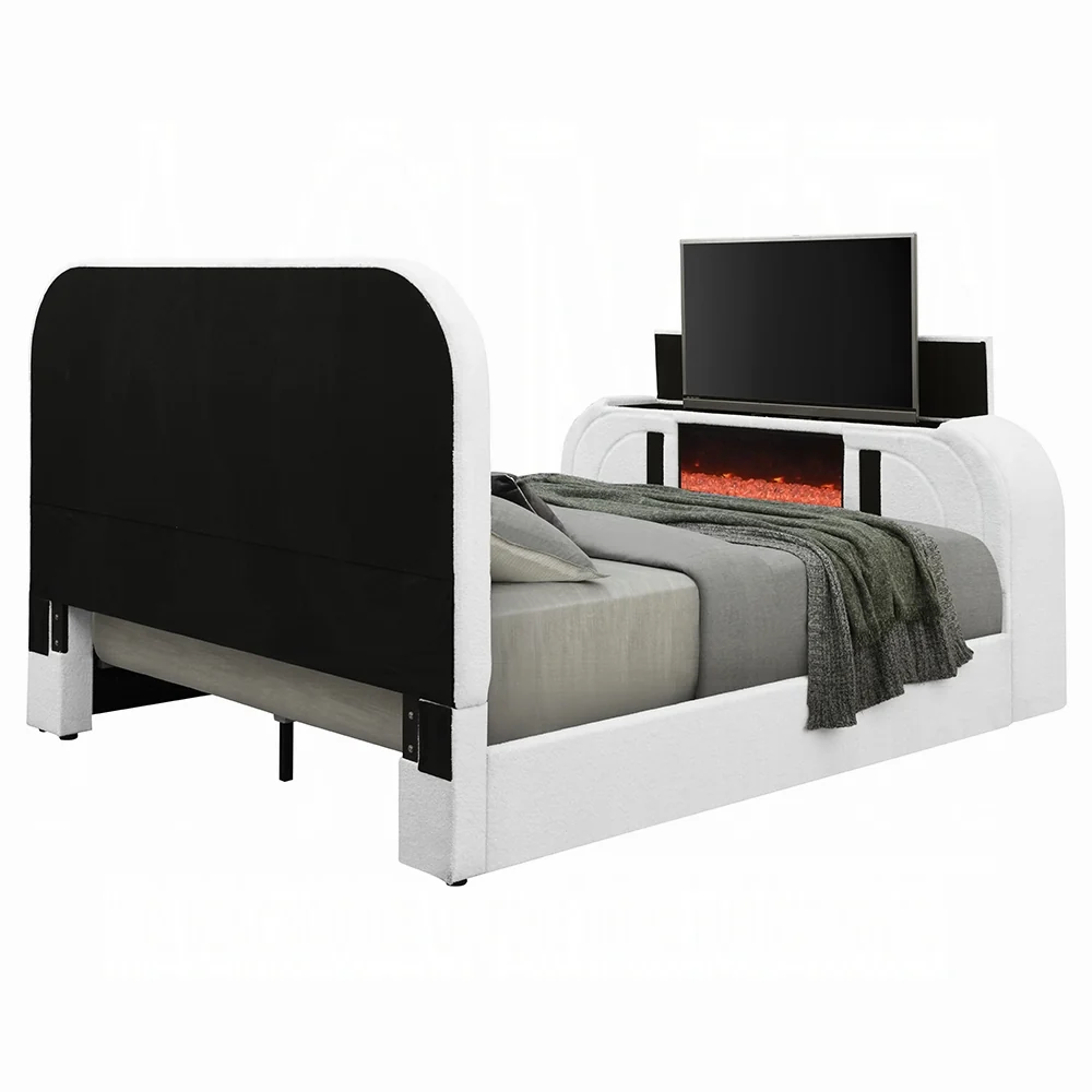 Shelyn White Teddy Sherpa King Bed - Image 5