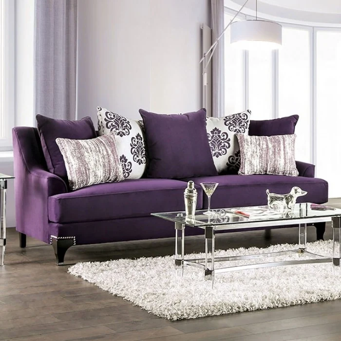 Sisseton 2 Pc Sofa Set SM2208 - Purple - Image 2