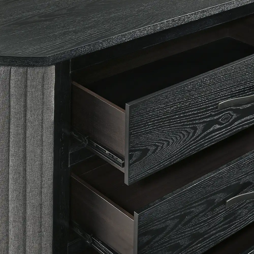 Skyline Black 4 Pc King Onyx Bedroom Set - Image 11