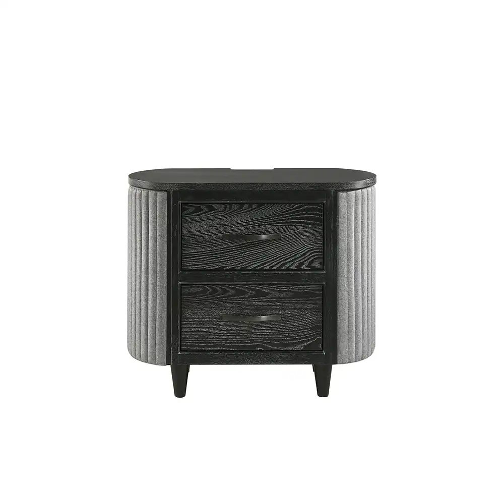 Skyline Black 4 Pc King Onyx Bedroom Set - Image 6