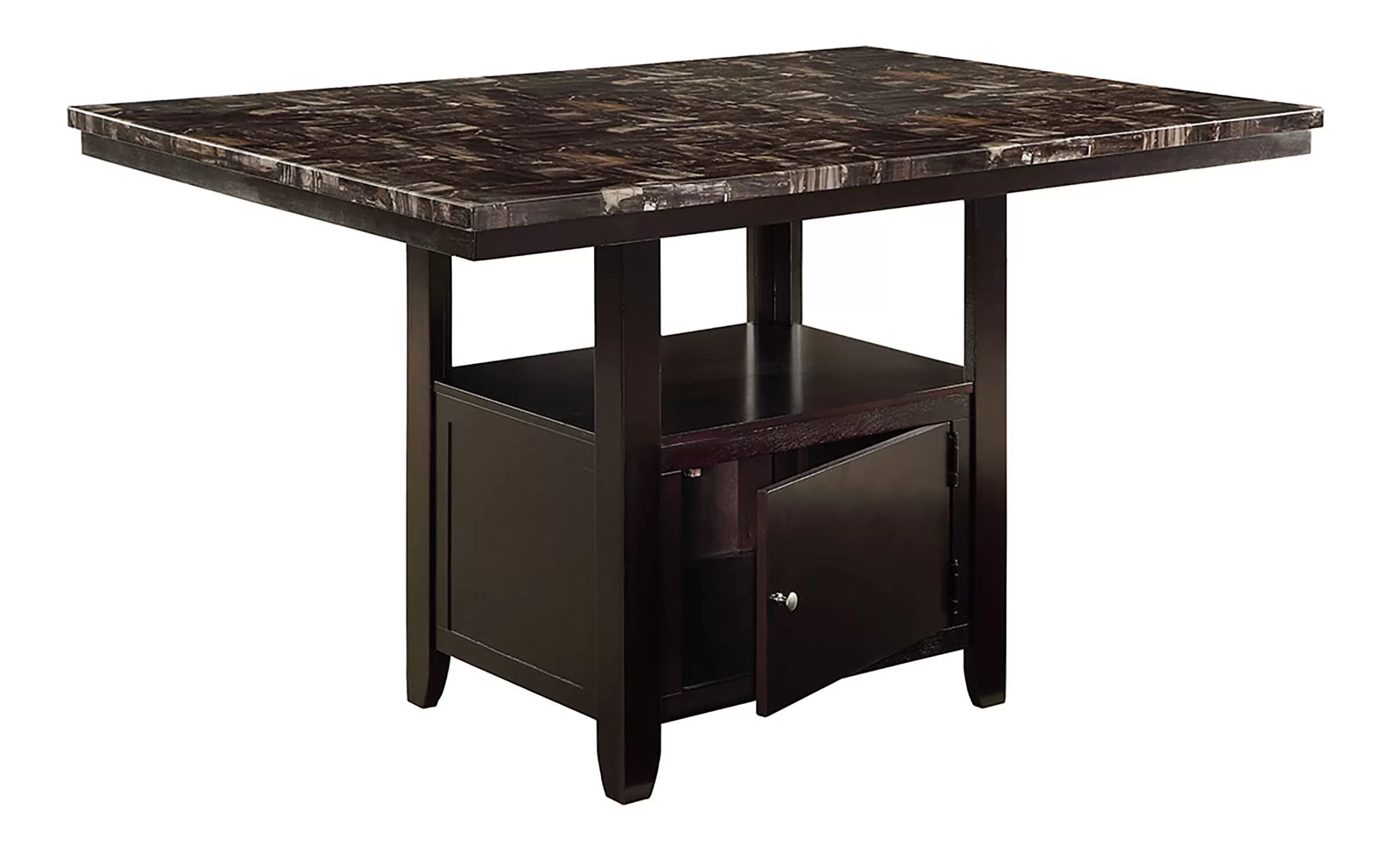 Soho 6 Pc F2461 Dining Set - Black or Silver Chairs - Image 3