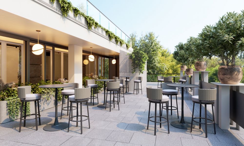 Soleil 3 Pc Outdoor Bar Set 704036 - Image 3