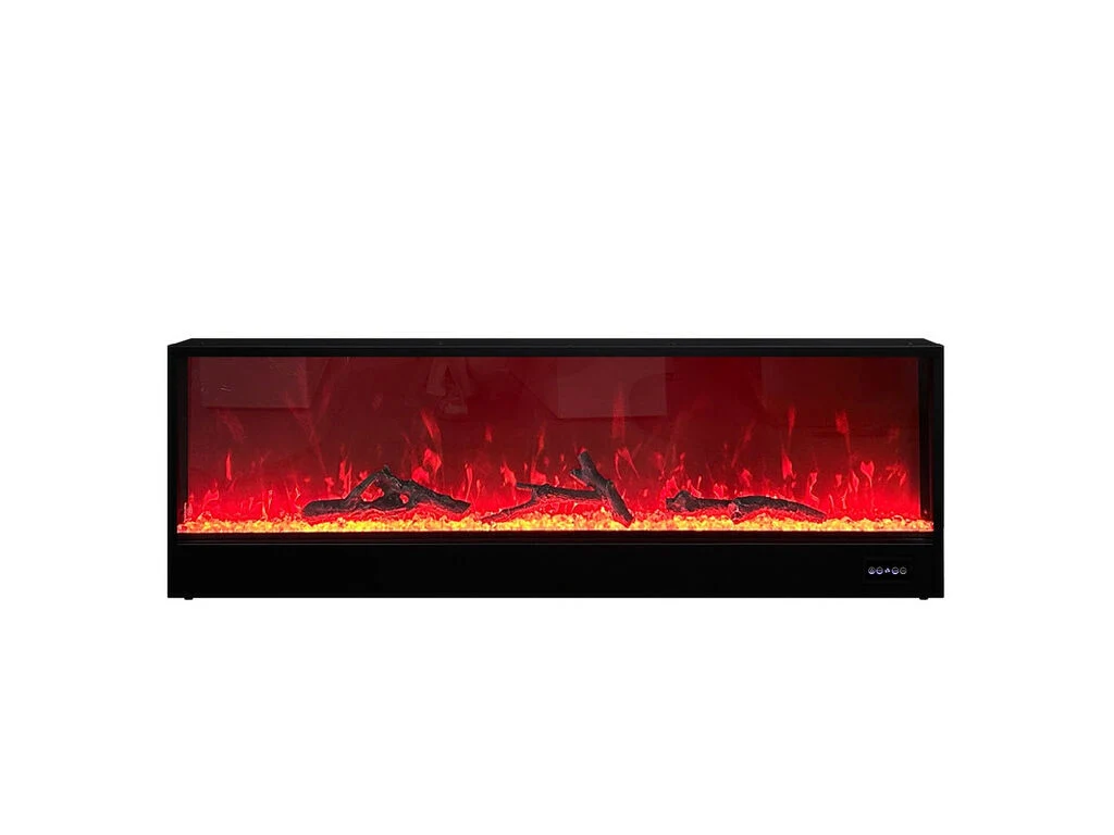 Spencer White Finish TV Stand w/Fireplace & Speaker - Image 10