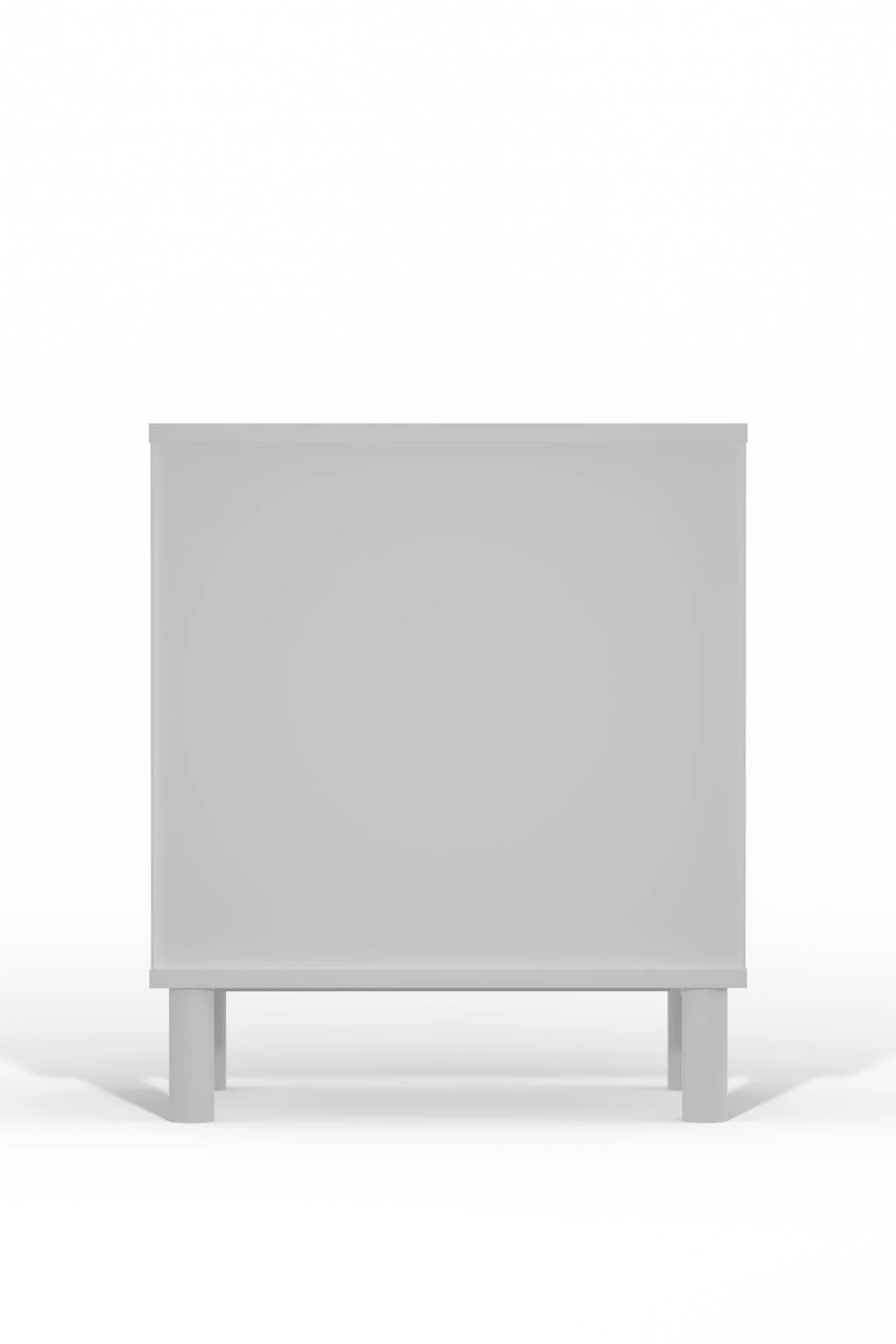 Stapleton White 1 Drawer Nightstand - Image 4