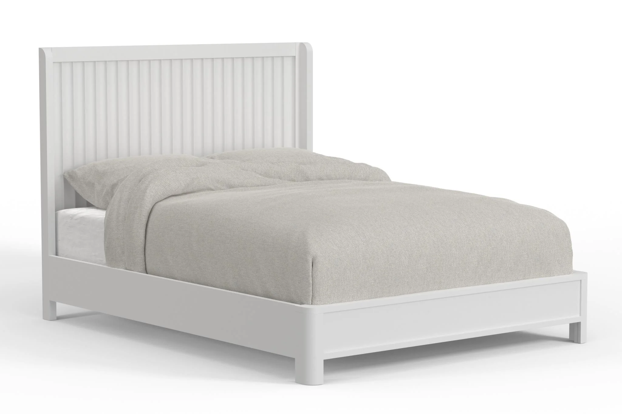 Stapleton White Eastern King Panel Bed