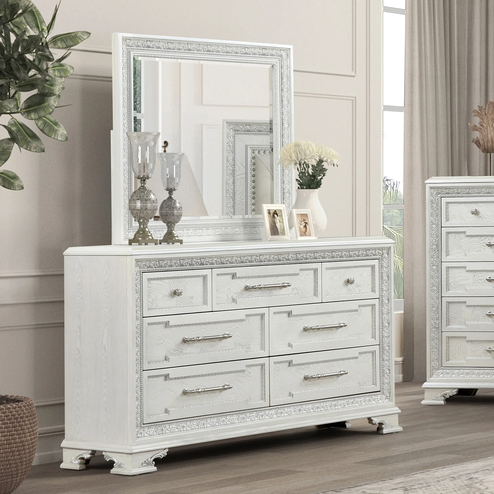 Stella Mia Creamy White Dresser FM70000WH-D
