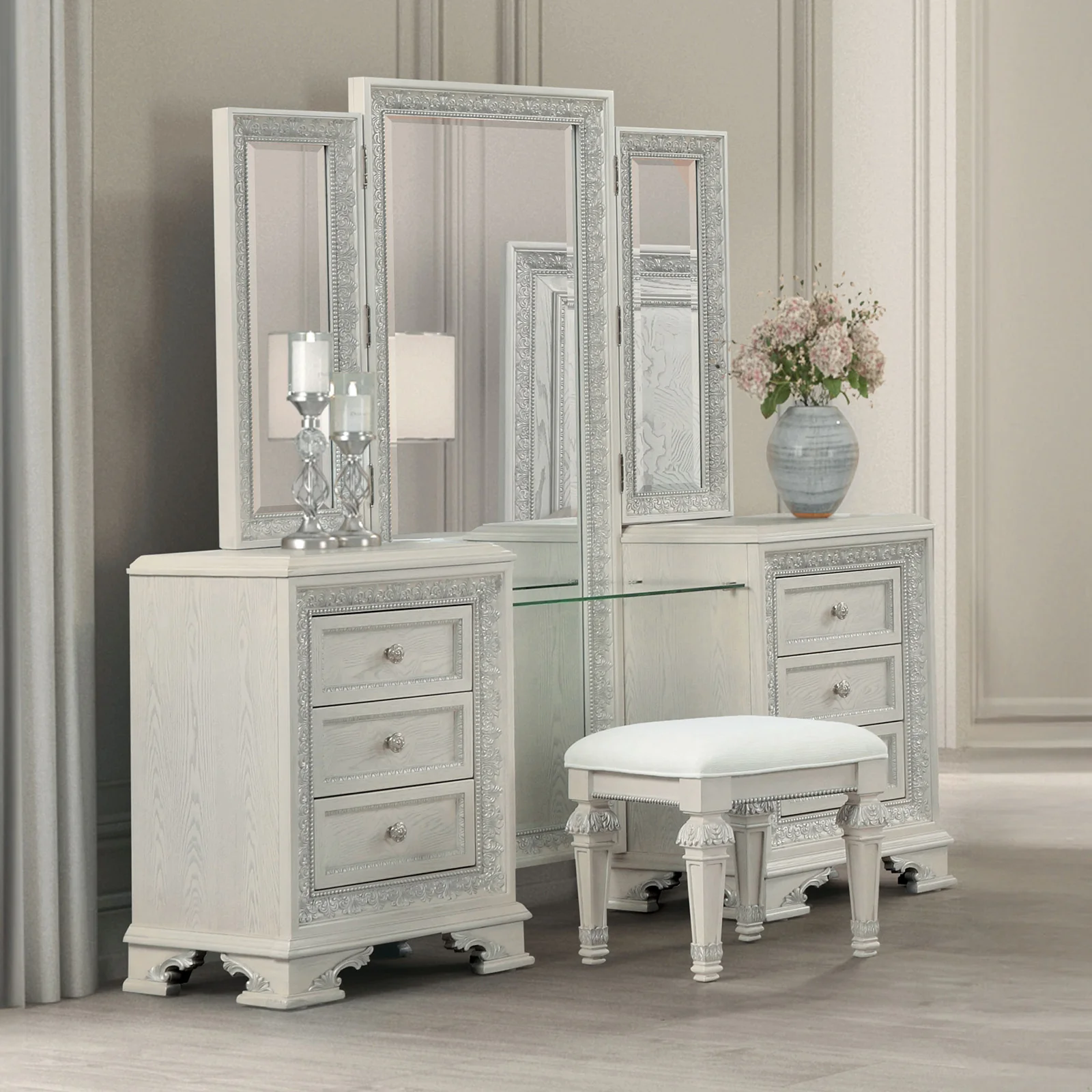 Stella Mia Creamy White Vanity Set FM70000WH-V-SET