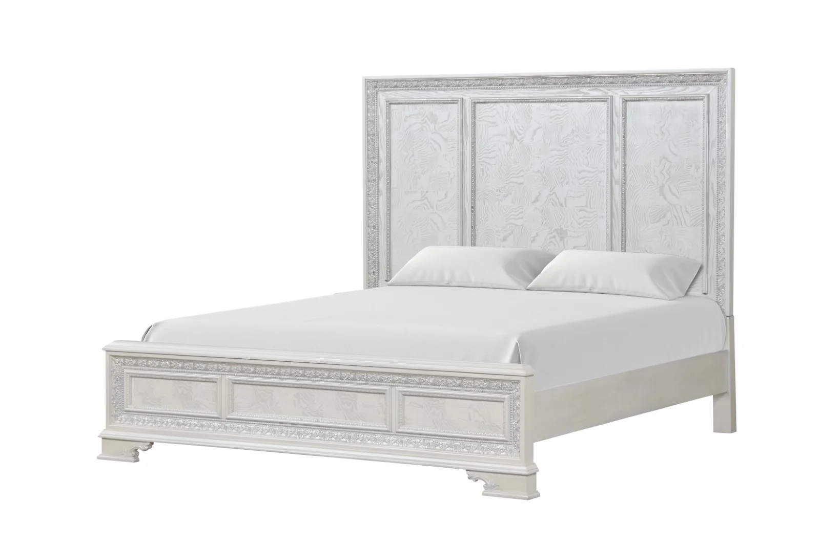 Stella Mia Creamy White Queen Bed FM70000WH-W - Image 2