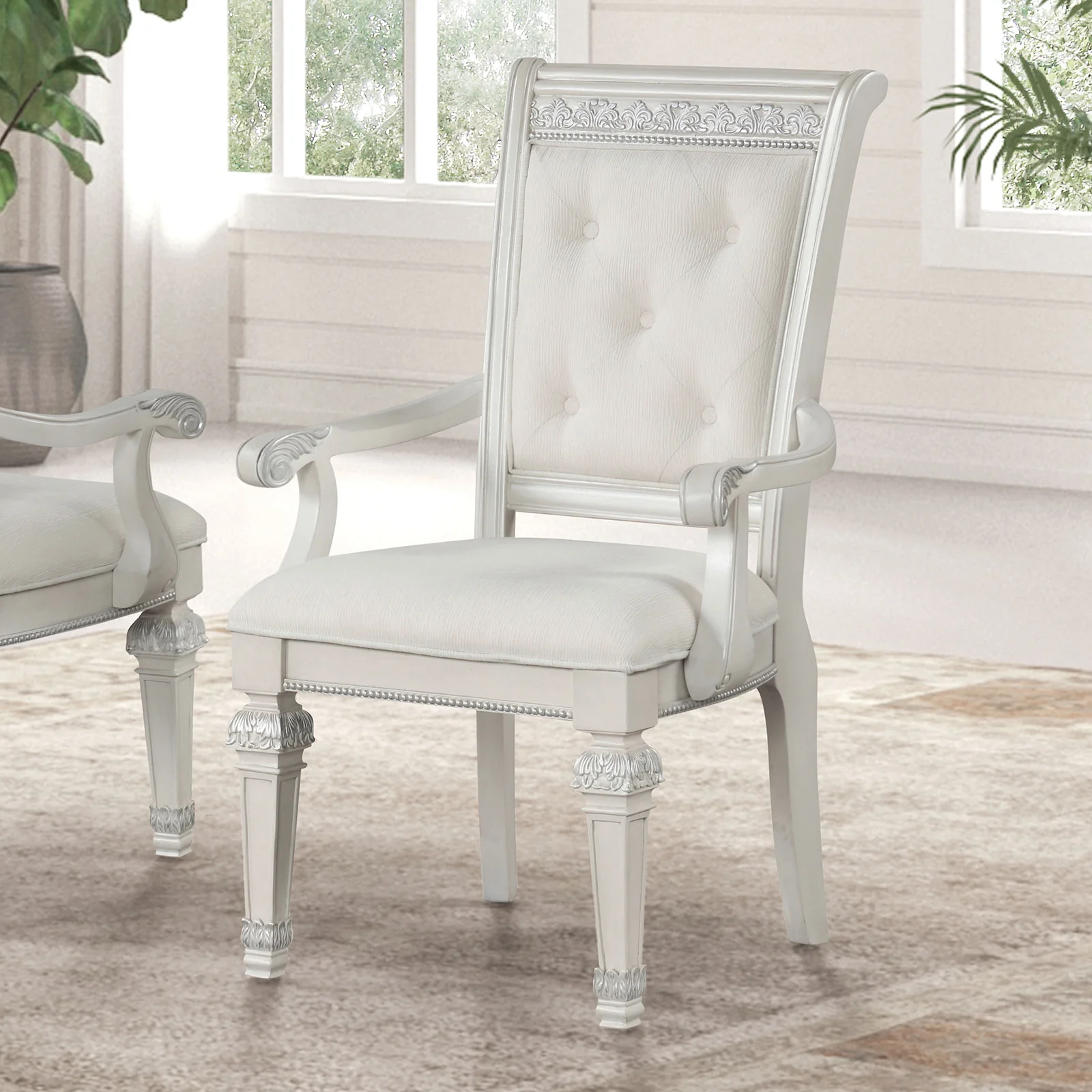 Stella Mia Traditional Ivory Dining Collection - Image 9