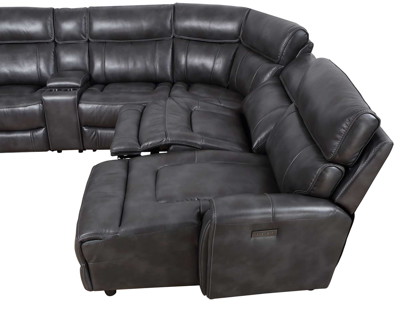 Steve Silver Provo 6-Piece Dual-Power Chaise Sectional - Image 5