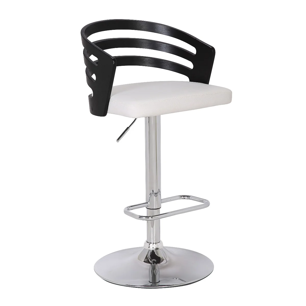Stylish Modern Bar Stool w/Adjustable Height & 360 Swivel - Image 3