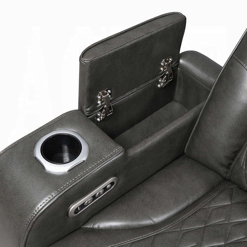 Taddeo Power Motion Gray Sofa & Loveseat - Image 10