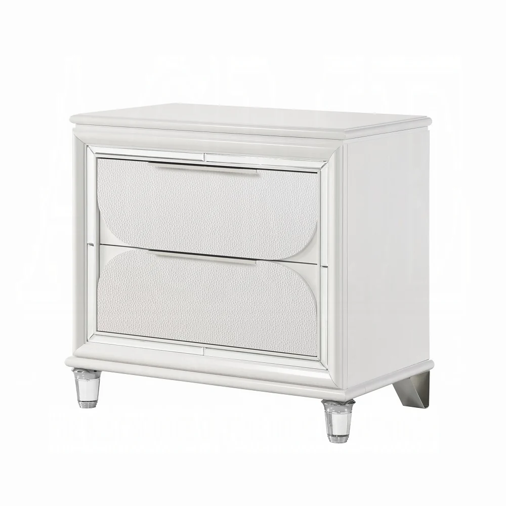 Tarian 4 Pc King Pearl White Bedroom Set - Image 10
