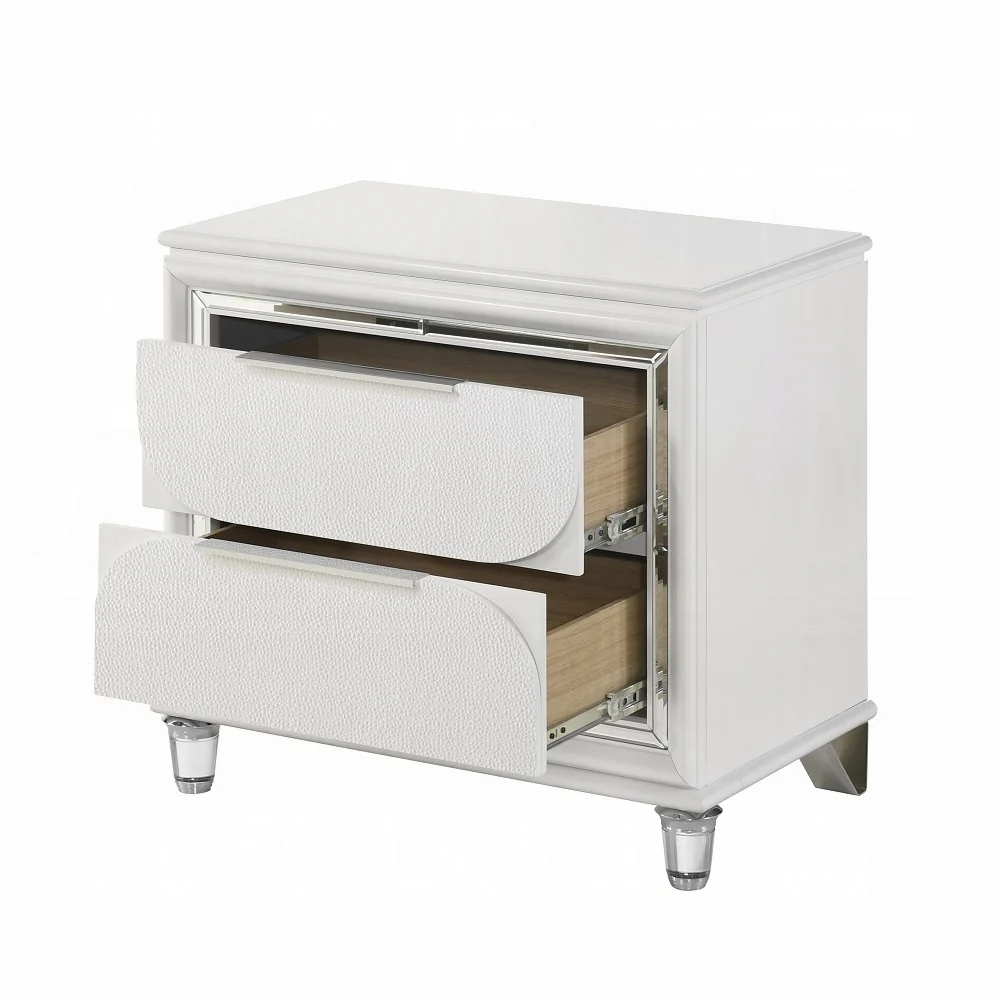 Tarian 4 Pc King Pearl White Bedroom Set - Image 14