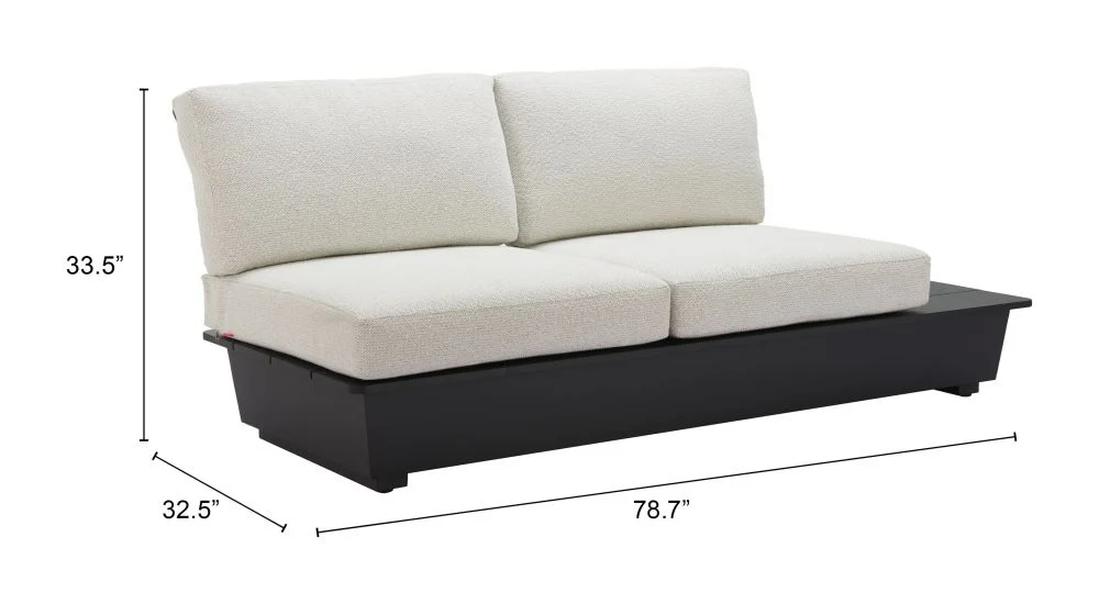 Tien 704160 Outdoor Beige Loveseat