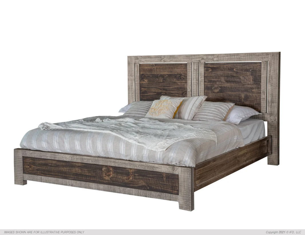 Tikal Rustic Two Tone Bedroom Collection - Solid Pine - Image 2