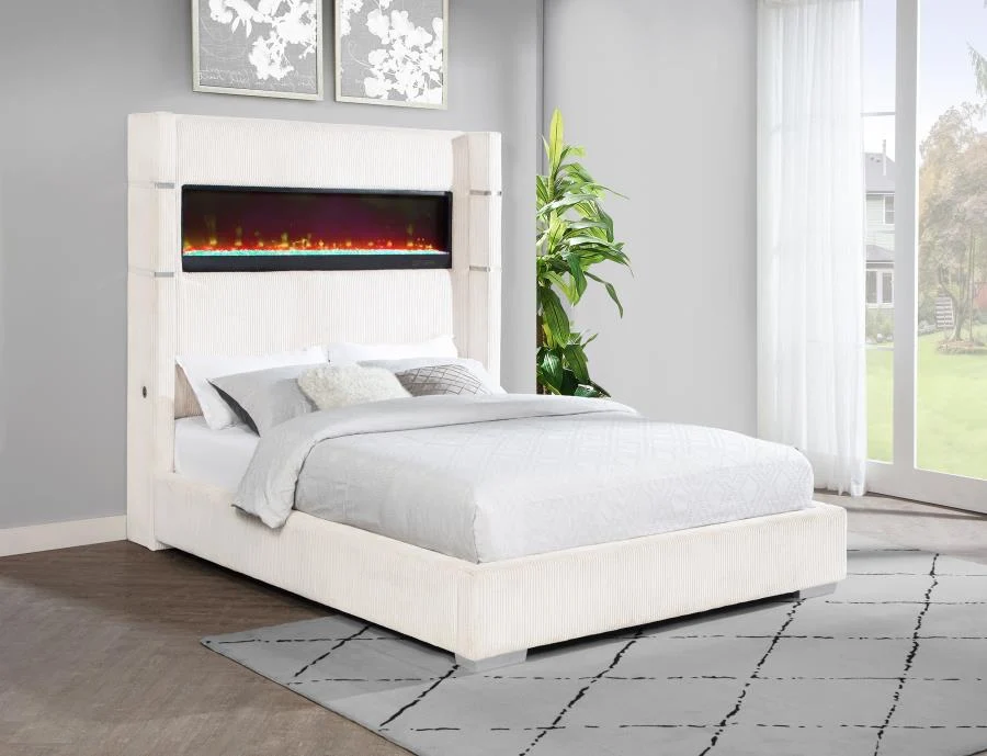 Tisdall Upholstered Flame Visualizer King Bed - Image 5