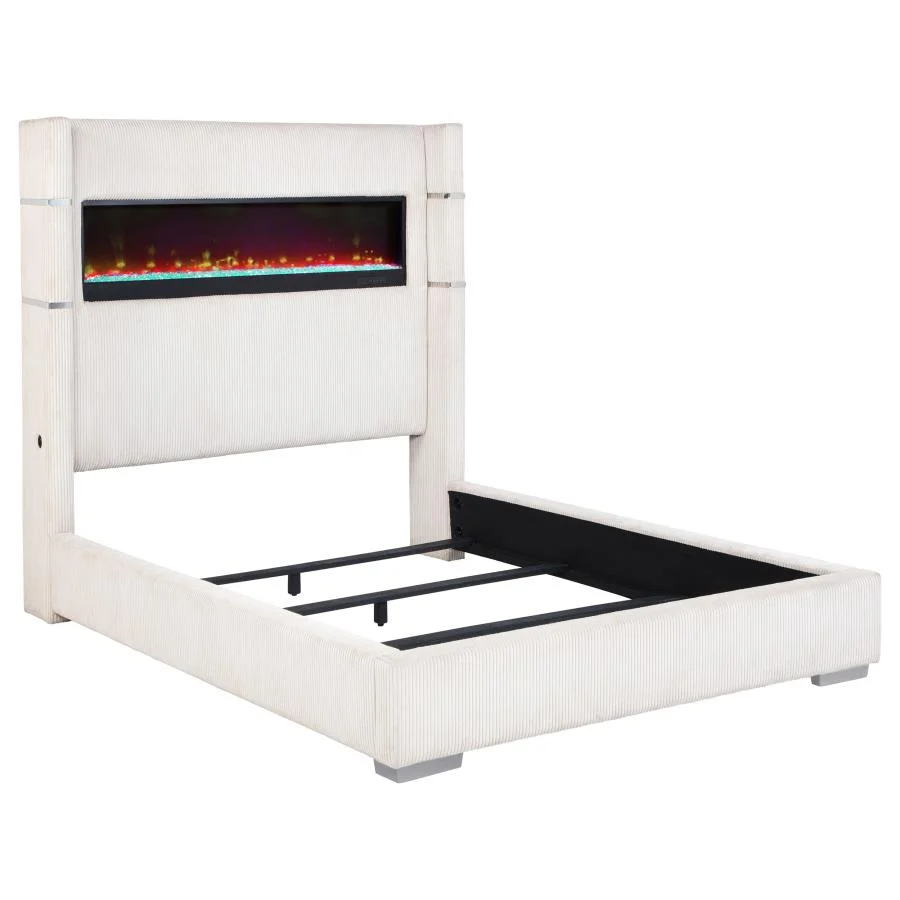 Tisdall Upholstered Flame Visualizer King Bed - Image 6
