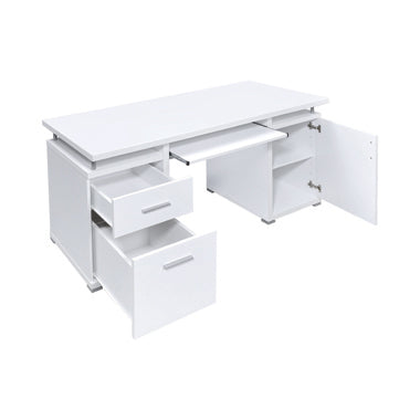Tracy 2-Drawer Computer Desk - 2 Colors - Image 2