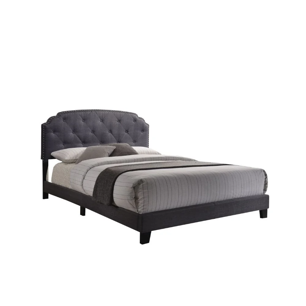 Tradilla Queen Bed - Button Tufted Headboard - Image 2