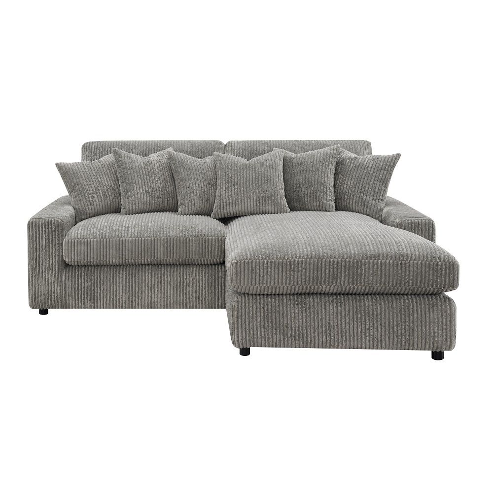 Tavia Gray Corduroy Sectional LV01882 - Image 3
