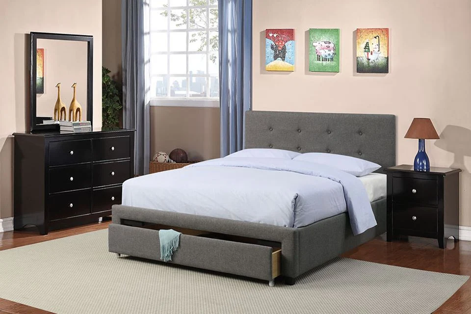 F9330 Tristan Platform Bed - Storage Footboard