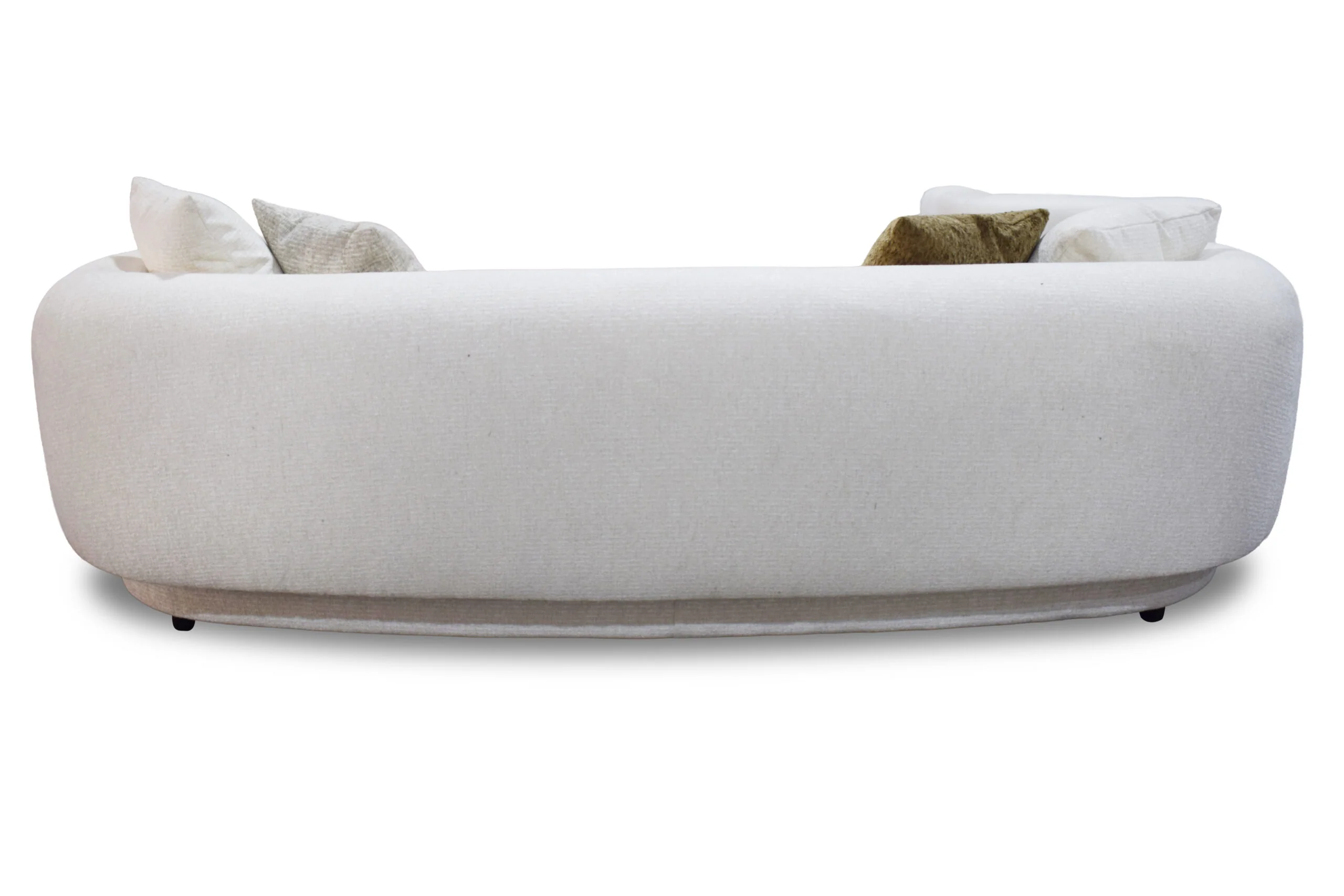 Valencia Curved Cream Sofa by Sharelle - Image 4
