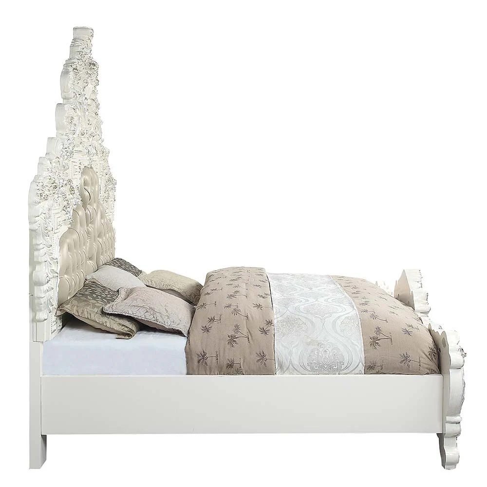 Vanaheim King Bedroom Collection by Acme - Antique White Finish - Image 4