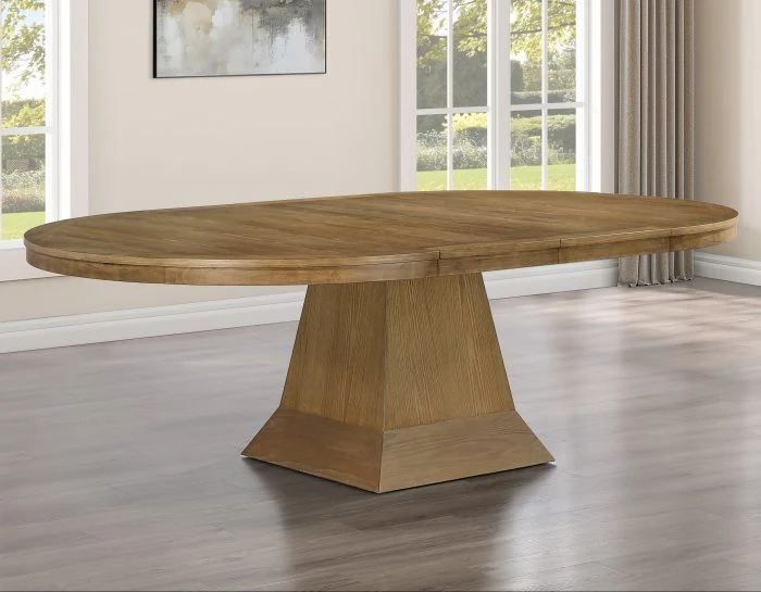 Vaughn Expandable Dining Set Driftwood & Black - Image 5