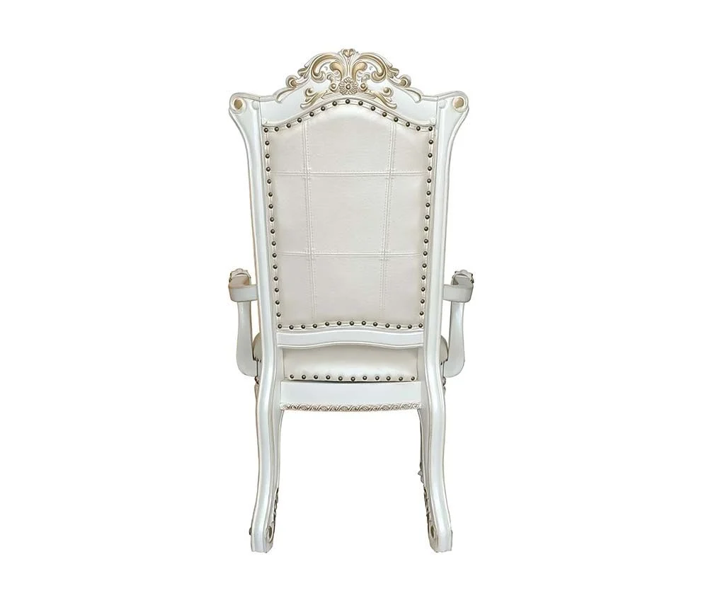 Vendome Antique Pearl Finish 9 Pc Dining Collection - Image 12