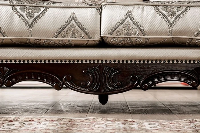 Veracruz 2 Pc Sofa Collection - Dark Cherry/Beige - Image 9