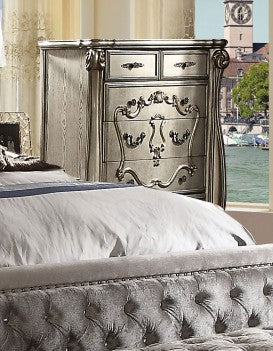 Versailles 4 Pc Bedroom Collection - Antique Platinum - Image 2