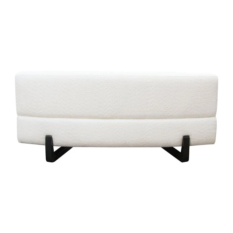 Diamond Sofa Vesper Contoured Sectional - White Faux Shearling - Image 5