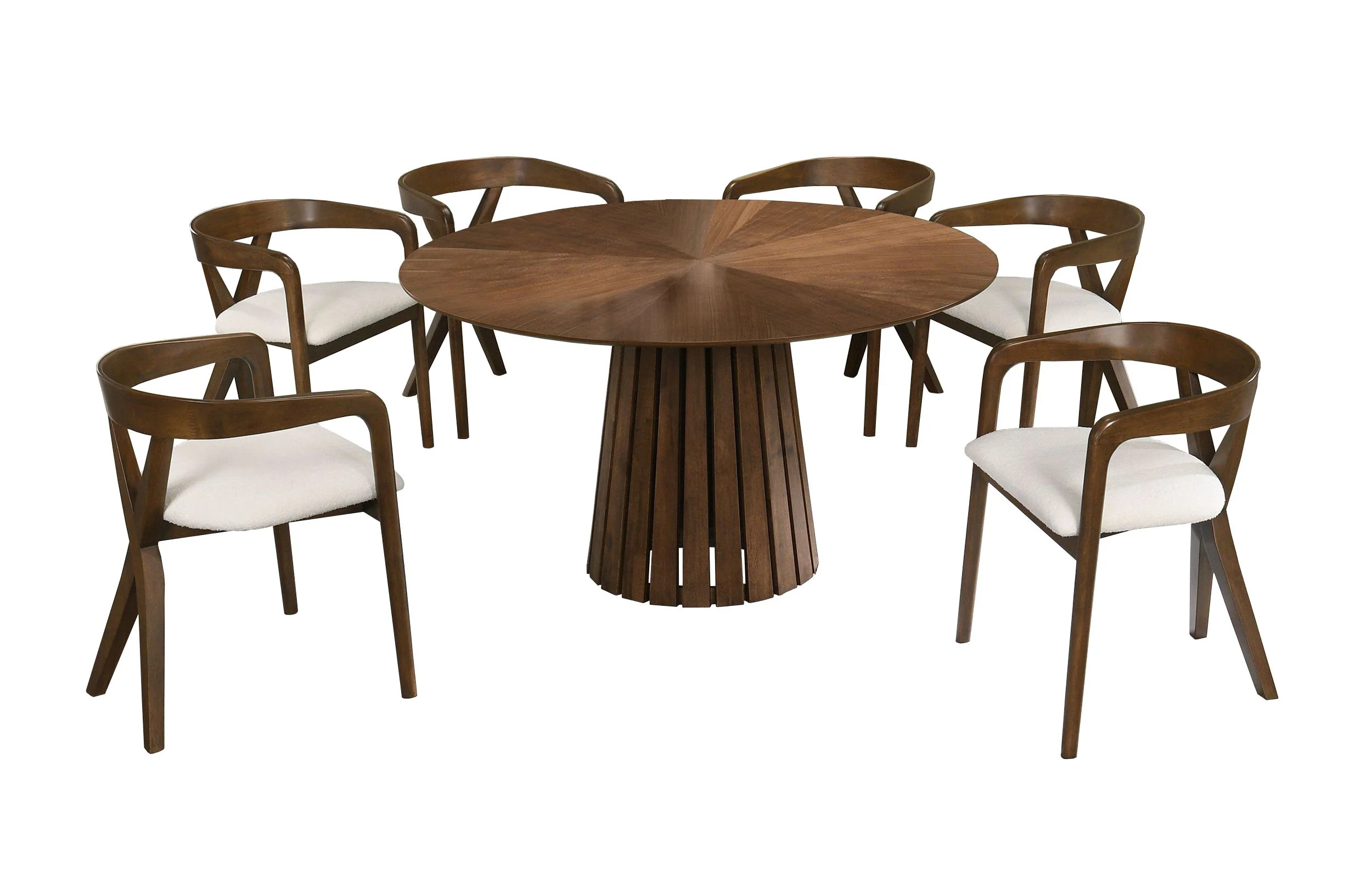 VIG Weiss Mid-Century Modern 7 Pc Dining Collection - Image 2