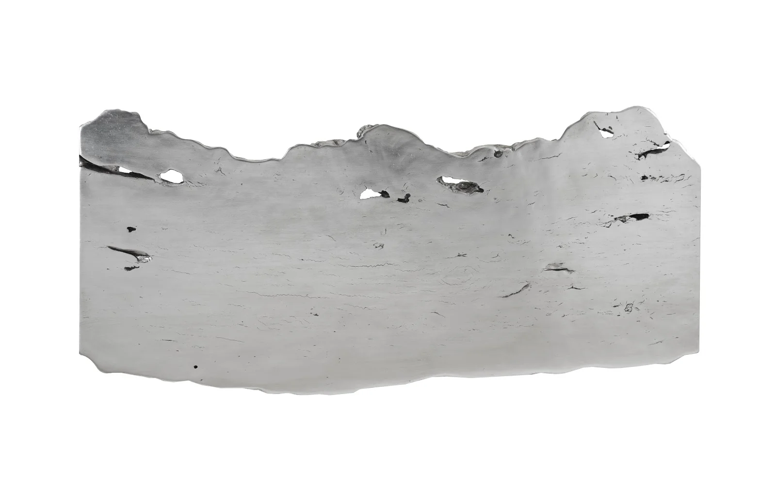Waterfall Silver Resin Desk - Silver Leaf Finish - Image 2