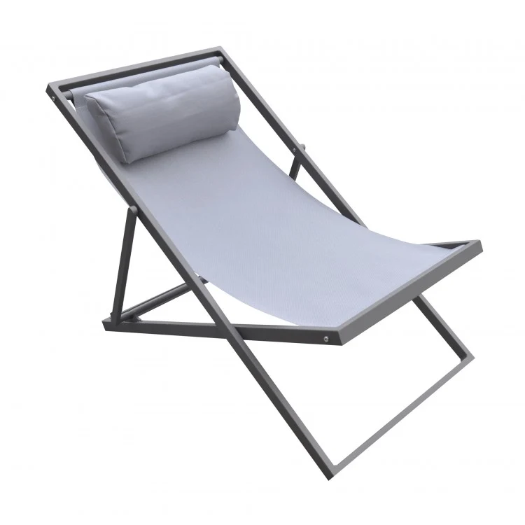 Wave Deck Chair - Gray Powdercoat - Image 2