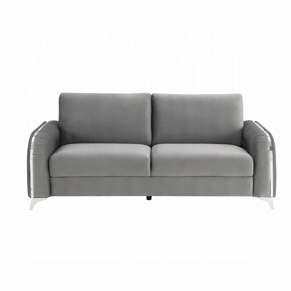 Wenona 2 Pc Velvet Sofa Collection - 2 Colors - Image 4