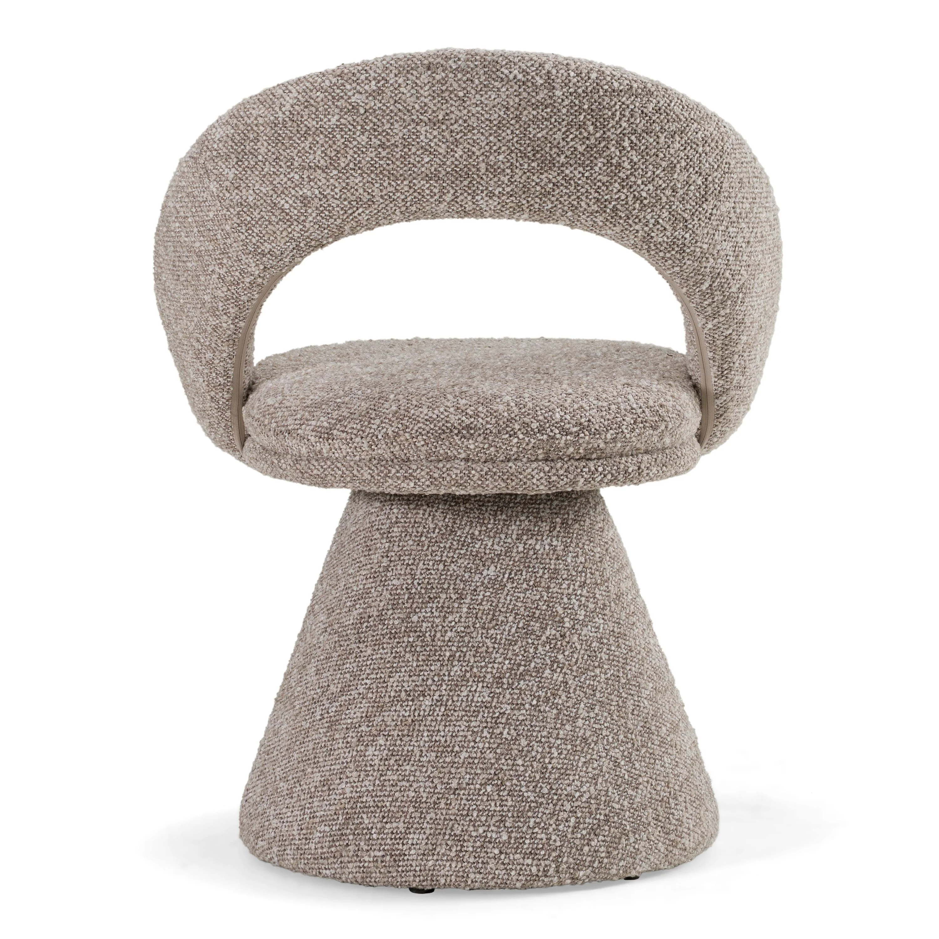 Wiles Modern Grey Fabric Swivel Dining Chair - Image 6