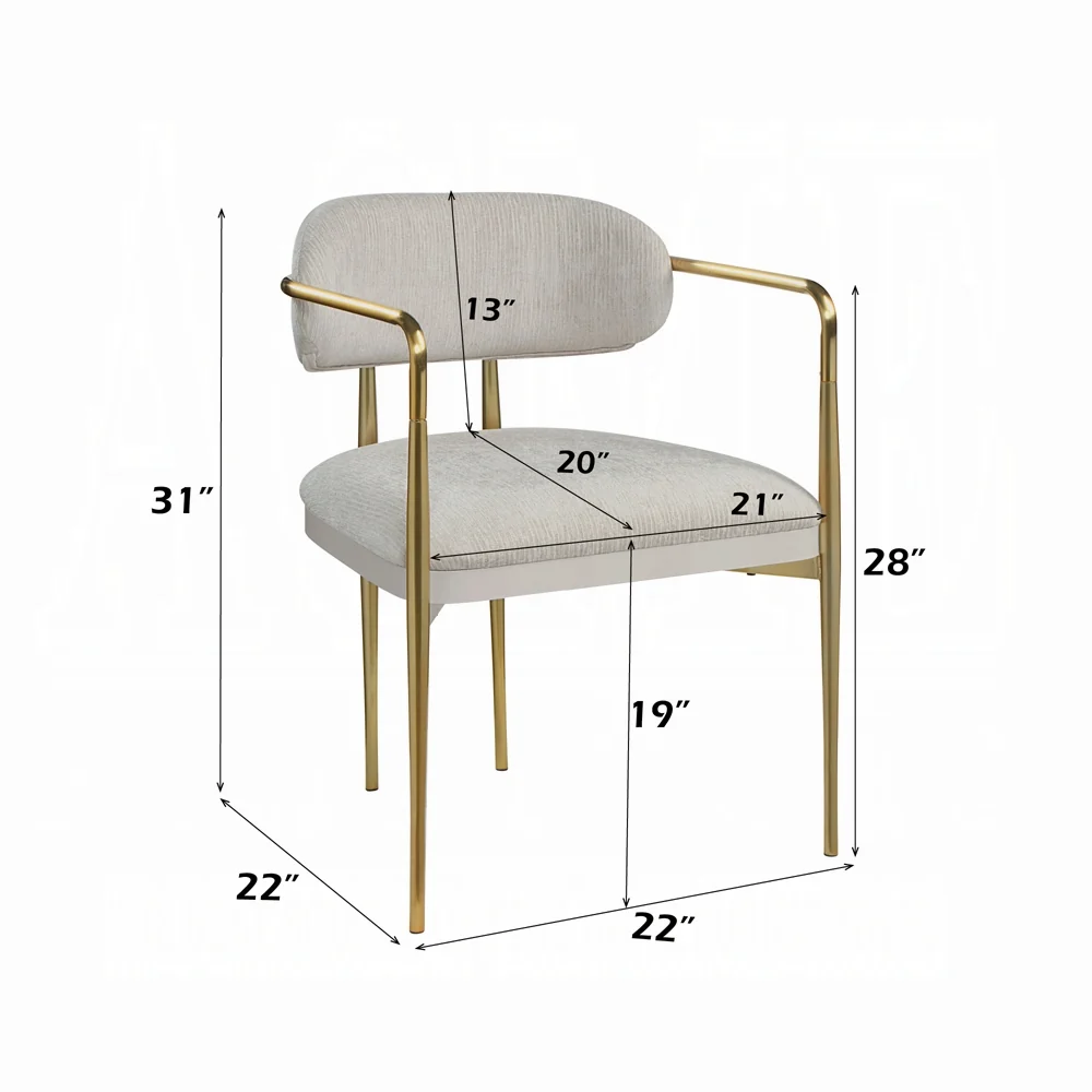 Zayn Natural Marble Top Dining Collection - Image 16