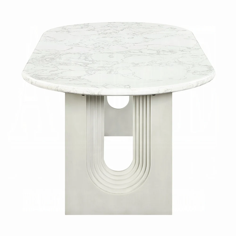 Zayn Natural Marble Top Dining Collection - Image 5