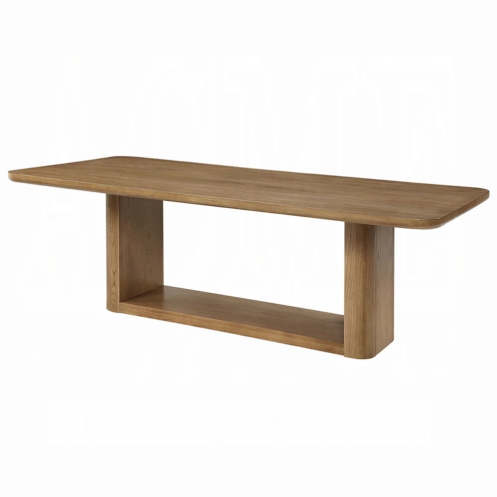 Zoey Oak Finish Dining Set DN04075 - Image 2